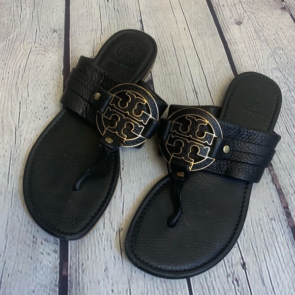 Tory Burch Shoes - Tory Burch | Amanda Black Sandals Size 8